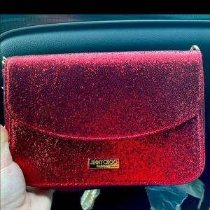 Nice red glitter crossbody bag